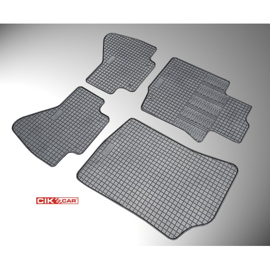 Cik - ΜΑΡΚΕ ΠΑΤΑΚΙΑ ΣΕ ΣΚΑΦΗ ΛΑΣΤΙΧΟ ΓΙΑ CITROEN C1 / PEUGEOT 107 / TOYOTA AYGO 2005-2014 ΣΕ ΜΑΥΡΟ ΧΡΩΜΑ ΧΩΡΙΣ ΚΟΥΜΠΩΜΑΤΑ - 4 ΤΕΜ. (RM.CI.0004/CK)