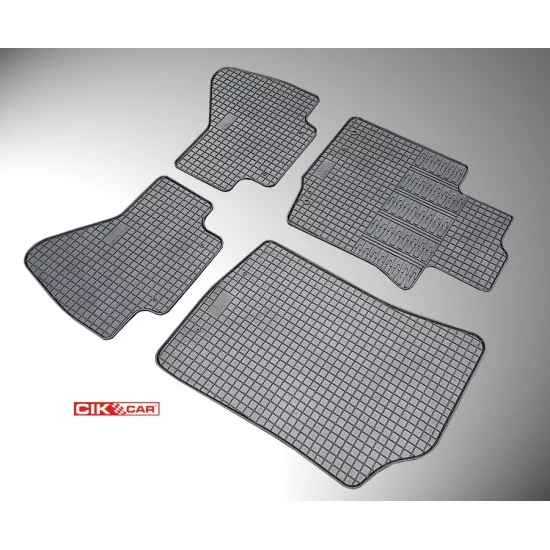 Cik - ΠΑΤΑΚΙΑ ΑΥΤΟΚΙΝΗΤΟΥ ΑΠΟ ΛΑΣΤΙΧΟ ΓΙΑ CITROEN C1 / PEUGEOT 107 / TOYOTA AYGO 2005-2014 ΣΕ ΜΑΥΡΟ ΧΡΩΜΑ ΧΩΡΙΣ ΚΟΥΜΠΩΜΑΤΑ - 4 ΤΕΜ. (RM.CI.0004/CK)