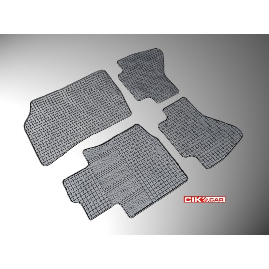 Cik - ΜΑΡΚΕ ΠΑΤΑΚΙΑ ΣΕ ΣΚΑΦΗ ΛΑΣΤΙΧΟ ΓΙΑ CITROEN C1 / PEUGEOT 107 / TOYOTA AYGO 2005-2014 ΣΕ ΜΑΥΡΟ ΧΡΩΜΑ ΧΩΡΙΣ ΚΟΥΜΠΩΜΑΤΑ - 4 ΤΕΜ. (RM.CI.0004/CK)