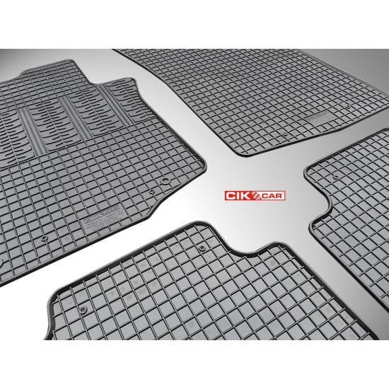 Cik - ΜΑΡΚΕ ΠΑΤΑΚΙΑ ΣΕ ΣΚΑΦΗ ΛΑΣΤΙΧΟ ΓΙΑ CITROEN C1 / PEUGEOT 107 / TOYOTA AYGO 2005-2014 ΣΕ ΜΑΥΡΟ ΧΡΩΜΑ ΧΩΡΙΣ ΚΟΥΜΠΩΜΑΤΑ - 4 ΤΕΜ. (RM.CI.0004/CK)