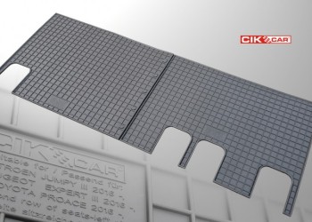 Cik - ΜΑΡΚΕ ΠΑΤΑΚΙΑ ΣΕ ΣΚΑΦΗ ΛΑΣΤΙΧΟ ΓΙΑ CITROEN JUMPY 2016+ / PEUGEOT EXPERT 2016+ / TOYOTA PROACE 2016+ (2Η ΣΕΙΡΑ ΚΑΘΙΣΜΑΤΩΝ) ΣΕ ΜΑΥΡΟ ΧΡΩΜΑ ΧΩΡΙΣ ΚΟΥΜΠΩΜΑΤΑ - 2 ΤΕΜ. (RM.CI.0020/CK)