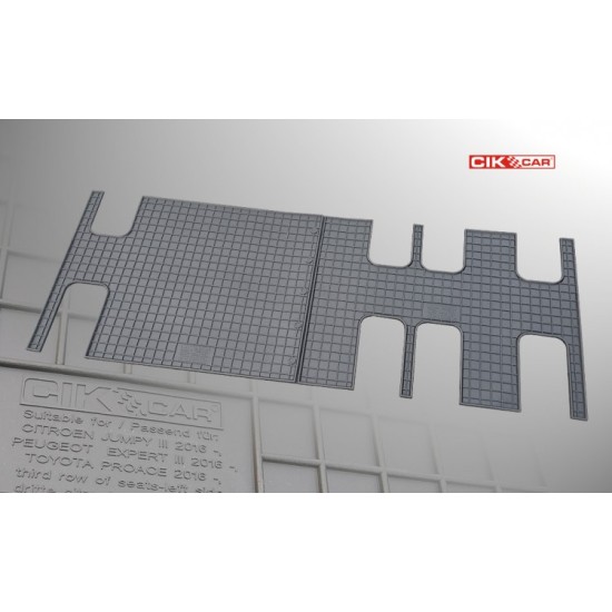 Cik - ΠΑΤΑΚΙΑ ΑΥΤΟΚΙΝΗΤΟΥ ΑΠΟ ΛΑΣΤΙΧΟ ΓΙΑ CITROEN JUMPY 2016+ / PEUGEOT EXPERT 2016+ / TOYOTA PROACE 2016+ (3Η ΣΕΙΡΑ ΚΑΘΙΣΜΑΤΩΝ) ΣΕ ΜΑΥΡΟ ΧΡΩΜΑ ΧΩΡΙΣ ΚΟΥΜΠΩΜΑΤΑ - 2 ΤΕΜ. (RM.CI.0021/CK)