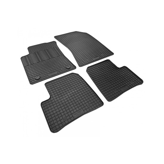 Cik - ΠΑΤΑΚΙΑ ΑΥΤΟΚΙΝΗΤΟΥ ΑΠΟ ΛΑΣΤΙΧΟ ΓΙΑ CITROEN C3 2016+ ΣΕ ΜΑΥΡΟ ΧΡΩΜΑ ΜΕ ΚΟΥΜΠΩΜΑΤΑ - 4 ΤΕΜ. (RM.CI.0022/CK)