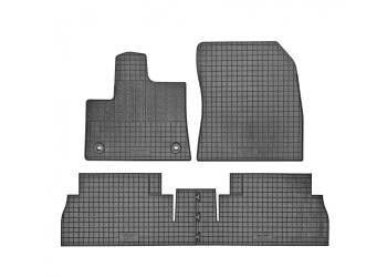 Cik - ΜΑΡΚΕ ΠΑΤΑΚΙΑ ΣΕ ΣΚΑΦΗ ΛΑΣΤΙΧΟ ΓΙΑ CITROEN BERLINGO 5ΘΕΣΙΟ 2018+ / OPEL COMBO E 5ΘΕΣΙΟ 2018+ / PEUGEOT RIFTER 5ΘΕΣΙΟ 2018+ ΣΕ ΜΑΥΡΟ ΧΡΩΜΑ ΜΕ ΣΤΡΟΓΓΥΛΑ ΚΟΥΜΠΩΜΑΤΑ - 4 ΤΕΜ. (RM.CI.0025/CK)