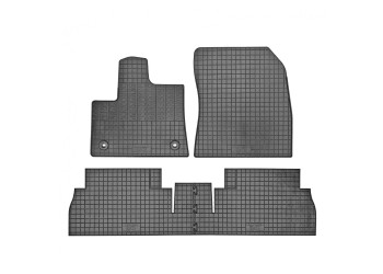 Cik - ΜΑΡΚΕ ΠΑΤΑΚΙΑ ΣΕ ΣΚΑΦΗ ΛΑΣΤΙΧΟ ΓΙΑ CITROEN BERLINGO 5ΘΕΣΙΟ 2018+ / OPEL COMBO E 5ΘΕΣΙΟ 2018+ / PEUGEOT RIFTER 5ΘΕΣΙΟ 2018+ ΣΕ ΜΑΥΡΟ ΧΡΩΜΑ ΜΕ ΣΤΡΟΓΓΥΛΑ ΚΟΥΜΠΩΜΑΤΑ - 4 ΤΕΜ. (RM.CI.0025/CK)