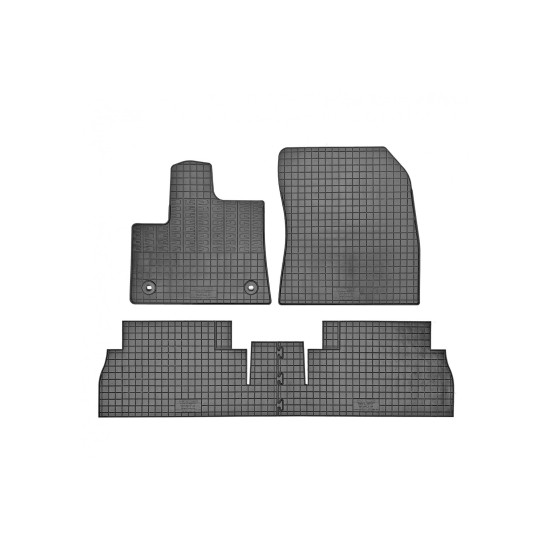 Cik - ΜΑΡΚΕ ΠΑΤΑΚΙΑ ΣΕ ΣΚΑΦΗ ΛΑΣΤΙΧΟ ΓΙΑ CITROEN BERLINGO 5ΘΕΣΙΟ 2018+ / OPEL COMBO E 5ΘΕΣΙΟ 2018+ / PEUGEOT RIFTER 5ΘΕΣΙΟ 2018+ ΣΕ ΜΑΥΡΟ ΧΡΩΜΑ ΜΕ ΣΤΡΟΓΓΥΛΑ ΚΟΥΜΠΩΜΑΤΑ - 4 ΤΕΜ. (RM.CI.0025/CK)