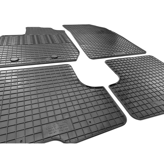 Cik - ΜΑΡΚΕ ΠΑΤΑΚΙΑ ΣΕ ΣΚΑΦΗ ΛΑΣΤΙΧΟ ΓΙΑ DACIA DUSTER 2018+ ΣΕ ΜΑΥΡΟ ΧΡΩΜΑ ΜΕ ΚΟΥΜΠΩΜΑΤΑ - 4 ΤΕΜ. (RM.DAC.0006/CK)