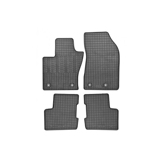 Cik - ΠΑΤΑΚΙΑ ΑΥΤΟΚΙΝΗΤΟΥ ΑΠΟ ΛΑΣΤΙΧΟ ΓΙΑ FIAT 500X 2014+ ΣΕ ΜΑΥΡΟ ΧΡΩΜΑ ΜΕ ΚΟΥΜΠΩΜΑΤΑ - 4 ΤΕΜ. (RM.FI.0003/CK)