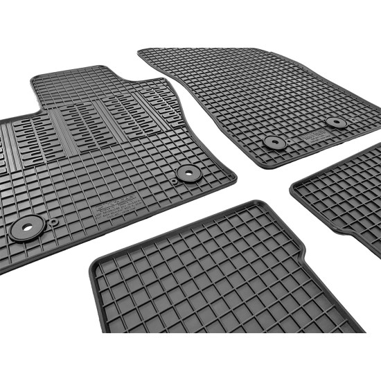 Cik - ΠΑΤΑΚΙΑ ΑΥΤΟΚΙΝΗΤΟΥ ΑΠΟ ΛΑΣΤΙΧΟ ΓΙΑ FIAT 500X 2014+ ΣΕ ΜΑΥΡΟ ΧΡΩΜΑ ΜΕ ΚΟΥΜΠΩΜΑΤΑ - 4 ΤΕΜ. (RM.FI.0003/CK)