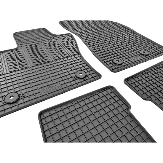 Cik - ΠΑΤΑΚΙΑ ΑΥΤΟΚΙΝΗΤΟΥ ΑΠΟ ΛΑΣΤΙΧΟ ΓΙΑ FIAT 500X 2014+ ΣΕ ΜΑΥΡΟ ΧΡΩΜΑ ΜΕ ΚΟΥΜΠΩΜΑΤΑ - 4 ΤΕΜ. (RM.FI.0003/CK)