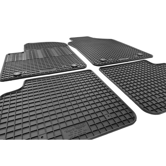 Cik - ΜΑΡΚΕ ΠΑΤΑΚΙΑ ΣΕ ΣΚΑΦΗ ΛΑΣΤΙΧΟ ΓΙΑ FIAT 500 2007-2016 ΣΕ ΜΑΥΡΟ ΧΡΩΜΑ ΜΕ ΚΟΥΜΠΩΜΑΤΑ - 4 ΤΕΜ. (RM.FI.0009/CK)