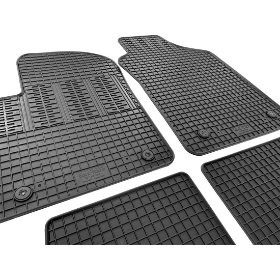 Cik - ΜΑΡΚΕ ΠΑΤΑΚΙΑ ΣΕ ΣΚΑΦΗ ΛΑΣΤΙΧΟ ΓΙΑ FIAT 500 2007-2016 ΣΕ ΜΑΥΡΟ ΧΡΩΜΑ ΜΕ ΚΟΥΜΠΩΜΑΤΑ - 4 ΤΕΜ. (RM.FI.0009/CK)