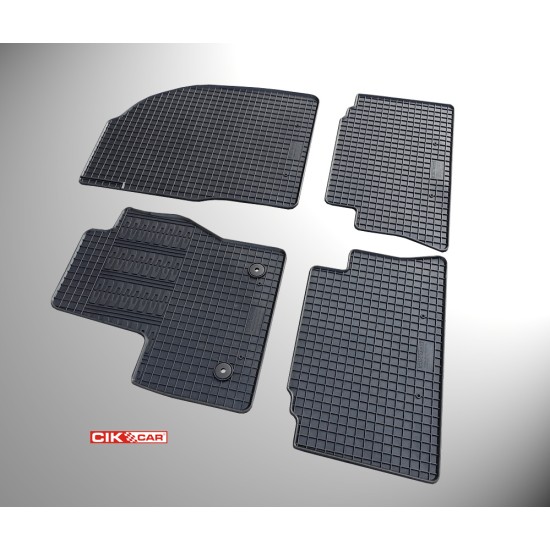 Cik - ΜΑΡΚΕ ΠΑΤΑΚΙΑ ΣΕ ΣΚΑΦΗ ΛΑΣΤΙΧΟ ΓΙΑ FORD KUGA 2013-2015 ΣΕ ΜΑΥΡΟ ΧΡΩΜΑ ΜΕ ΚΟΥΜΠΩΜΑΤΑ - 4 ΤΕΜ. (RM.FO.0009/CK)