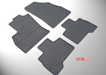 Cik - ΜΑΡΚΕ ΠΑΤΑΚΙΑ ΣΕ ΣΚΑΦΗ ΛΑΣΤΙΧΟ ΓΙΑ PEUGEOT BIPPER TEPEE / CITROEN NEMO MULTISPACE / FIAT QUBO 2008+ ΣΕ ΜΑΥΡΟ ΧΡΩΜΑ ΜΕ ΚΟΥΜΠΩΜΑΤΑ - 4 ΤΕΜ. (RM.PE.0007/CK)