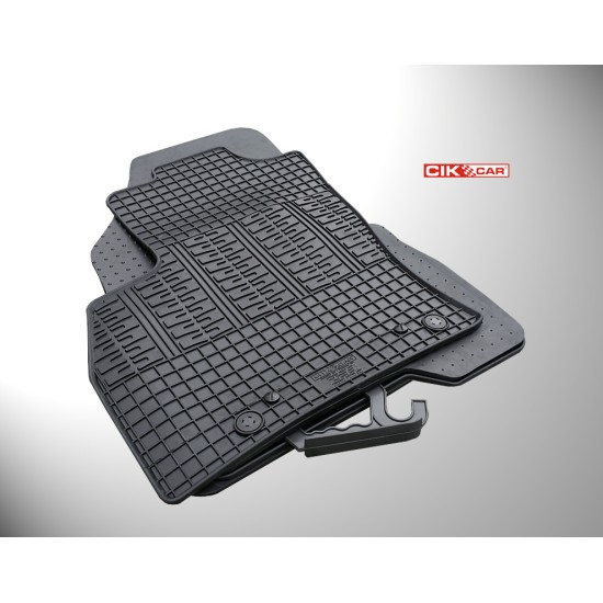 Cik - ΜΑΡΚΕ ΠΑΤΑΚΙΑ ΣΕ ΣΚΑΦΗ ΛΑΣΤΙΧΟ ΓΙΑ PEUGEOT BIPPER TEPEE / CITROEN NEMO MULTISPACE / FIAT QUBO 2008+ ΣΕ ΜΑΥΡΟ ΧΡΩΜΑ ΜΕ ΚΟΥΜΠΩΜΑΤΑ - 4 ΤΕΜ. (RM.PE.0007/CK)