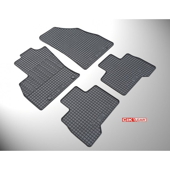 Cik - ΜΑΡΚΕ ΠΑΤΑΚΙΑ ΣΕ ΣΚΑΦΗ ΛΑΣΤΙΧΟ ΓΙΑ PEUGEOT BIPPER TEPEE / CITROEN NEMO MULTISPACE / FIAT QUBO 2008+ ΣΕ ΜΑΥΡΟ ΧΡΩΜΑ ΜΕ ΚΟΥΜΠΩΜΑΤΑ - 4 ΤΕΜ. (RM.PE.0007/CK)