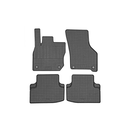 Cik -  ΠΑΤΑΚΙΑ ΛΑΣΤΙΧΟ ΣΕ ΜΑΥΡΟ ΧΡΩΜΑ ΜΕ ΚΟΥΜΠΩΜΑΤΑ ΓΙΑ SKODA OCTAVIA A8 2020+ E-TEC MILD HYBRID- 4 ΤΕΜ. (RM.SK.0014/CK)