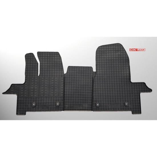 Cik - ΜΑΡΚΕ ΠΑΤΑΚΙΑ ΣΕ ΣΚΑΦΗ ΛΑΣΤΙΧΟ ΓΙΑ FORD CUSTOM TOURNEO 2ΘΕΣΙΟ 2018+ ΣΕ ΜΑΥΡΟ ΧΡΩΜΑ ΜΕ ΚΟΥΜΠΩΜΑΤΑ - 2 ΤΕΜ. (RM.FO.0039/CK)