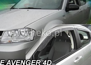 ΑΝΕΜΟΘΡΑΥΣΤΕΣ ΓΙΑ DODGE AVENGER 4D 2008-2014 ΖΕΥΓΑΡΙ ΑΠΟ ΕΥΚΑΜΠΤΟ ΦΙΜΕ ΠΛΑΣΤΙΚΟ HEKO - 2 ΤΕΜ.