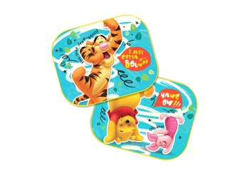 Amio - ΗΛΙΟΠΡΟΣΤΑΣΙΕΣ ΠΛΑΙΝΕΣ WINNIE THE POOH ΜΕ ΒΕΝΤΟΥΖΑ 44x35cm - 2 Τεμ. (S59305/AM)