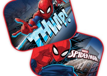 Amio - ΗΛΙΟΠΡΟΣΤΑΣΙΕΣ ΠΛΑΙΝΕΣ SPIDERMAN ΜΕ ΒΕΝΤΟΥΖΑ 44x35cm - 2 Τεμ. (S59323/AM)