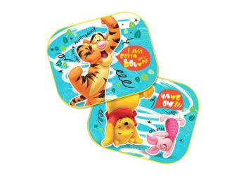 Amio - ΗΛΙΟΠΡΟΣΤΑΣΙΕΣ ΠΛΑΙΝΕΣ WINNIE THE POOH ΜΕ ΒΕΝΤΟΥΖΑ (44x35cm) – 2 ΤΕΜ. (S9305/AM)