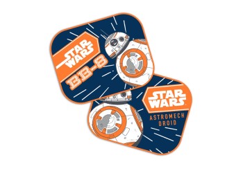 Amio - ΗΛΙΟΠΡΟΣΤΑΣΙΕΣ ΠΛΑΙΝΕΣ STAR WARS BB8 ΜΕ ΒΕΝΤΟΥΖΑ 2TEM (44x35cm) (S9315/AM)