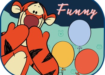 Amio - ΗΛΙΟΠΡΟΣΤΑΣΙΕΣ ΠΛΑΙΝΕΣ WINNIE THE POOH ΜΕ ΒΕΝΤΟΥΖΑ (44x35cm) - 2TEM (S9329/AM)