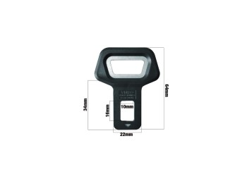 ΑΠΕΝΕΡΓΟΠΟΙΗΤΗΣ ΖΩΝΗΣ MINI MUTO UNIVERSAL ΜΑΥΡΟ/ΧΡΩΜΙΟ 64x22mm​ SIMONI RACING - 1 TEM