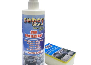 Γυαλιστικό Γαλάκτωμα Σπρέι Seboy Wax για Ταμπλό και Επιφάνειες από Πλαστικό, Βινύλ, Δέρμα, Λάστιχο με Σφουγγάρι Εφαρμογής 300 ml - 1 τεμ.