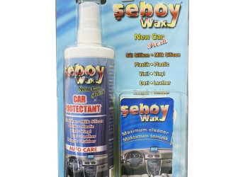 Γυαλιστικό Γαλάκτωμα Σπρέι Seboy Wax για Ταμπλό και Επιφάνειες από Πλαστικό, Βινύλ, Δέρμα, Λάστιχο με Σφουγγάρι Εφαρμογής 300 ml - 1 τεμ.