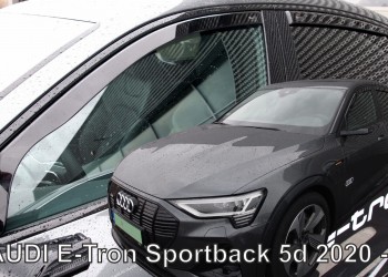 ΑΝΕΜΟΘΡΑΥΣΤΕΣ ΓΙΑ AUDI E-TRON SPORTBACK 5D 2020+  ΣΕΤ ΑΥΤΟΚΙΝΗΤΟΥ ΑΠΟ ΕΥΚΑΜΠΤΟ ΦΙΜΕ ΠΛΑΣΤΙΚΟ HEKO - 4 ΤΕΜ.