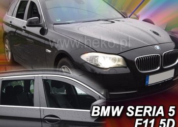 ΑΝΕΜΟΘΡΑΥΣΤΕΣ ΓΙΑ BMW 5 F11 4D WAGON 2010-2017 ΣΕΤ ΑΥΤΟΚΙΝΗΤΟΥ ΑΠΟ ΕΥΚΑΜΠΤΟ ΦΙΜΕ ΠΛΑΣΤΙΚΟ HEKO - 4 ΤΕΜ.