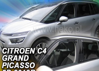 ΑΝΕΜΟΘΡΑΥΣΤΕΣ ΓΙΑ CITROEN C4 GRAND PICASSO SPACE TOURER MK2 5D 2013+ ΣΕΤ ΑΥΤΟΚΙΝΗΤΟΥ ΑΠΟ ΕΥΚΑΜΠΤΟ ΦΙΜΕ ΠΛΑΣΤΙΚΟ HEKO - 4 ΤΕΜ.