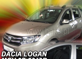 ΑΝΕΜΟΘΡΑΥΣΤΕΣ ΓΙΑ DACIA LOGAN MCV II 5D 2013+ ΣΕΤ ΑΥΤΟΚΙΝΗΤΟΥ ΑΠΟ ΕΥΚΑΜΠΤΟ ΦΙΜΕ ΠΛΑΣΤΙΚΟ HEKO - 4 ΤΕΜ.