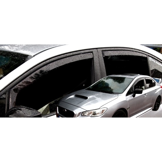 ΑΝΕΜΟΘΡΑΥΣΤΕΣ ΓΙΑ KIA E-SOUL 5D 2019+  ΣΕΤ ΑΥΤΟΚΙΝΗΤΟΥ ΑΠΟ ΕΥΚΑΜΠΤΟ ΦΙΜΕ ΠΛΑΣΤΙΚΟ HEKO - 4 ΤΕΜ.