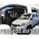 ΑΝΕΜΟΘΡΑΥΣΤΕΣ ΓΙΑ CITROEN BERLINGO III/PEUGEOT RIFTER/OPEL COMBO E 4D/5D LOV 2018+ ΣΕΤ ΑΥΤΟΚΙΝΗΤΟΥ ΑΠΟ ΕΥΚΑΜΠΤΟ ΦΙΜΕ ΠΛΑΣΤΙΚΟ HEKO - 4 ΤΕΜ.
