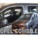 ΑΝΕΜΟΘΡΑΥΣΤΕΣ ΓΙΑ CITROEN BERLINGO III/PEUGEOT RIFTER/OPEL COMBO E 4D/5D LOV 2018+ ΣΕΤ ΑΥΤΟΚΙΝΗΤΟΥ ΑΠΟ ΕΥΚΑΜΠΤΟ ΦΙΜΕ ΠΛΑΣΤΙΚΟ HEKO - 4 ΤΕΜ.