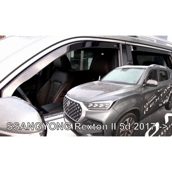 ΑΝΕΜΟΘΡΑΥΣΤΕΣ ΓΙΑ SSANGYONG REXTON 5D 2017+ ΣΕΤ ΑΥΤΟΚΙΝΗΤΟΥ ΑΠΟ ΕΥΚΑΜΠΤΟ ΦΙΜΕ ΠΛΑΣΤΙΚΟ HEKO - 4 ΤΕΜ.