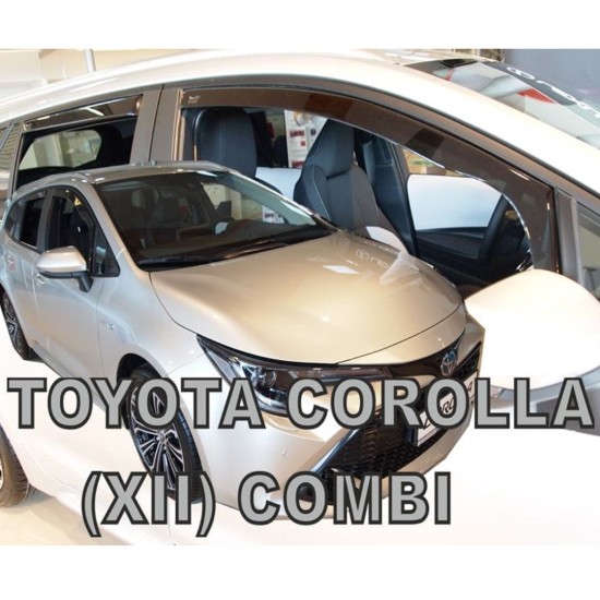 ΑΝΕΜΟΘΡΑΥΣΤΕΣ ΓΙΑ TOYOTA COROLLA XII 5D WAGON 2018+ ΣΕΤ ΑΥΤΟΚΙΝΗΤΟΥ ΑΠΟ ΕΥΚΑΜΠΤΟ ΦΙΜΕ ΠΛΑΣΤΙΚΟ HEKO - 4 ΤΕΜ.