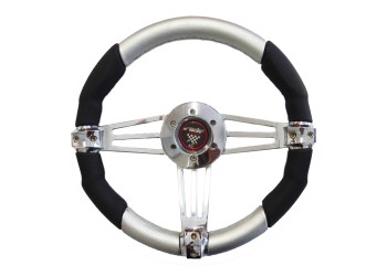 ΤΙΜΟΝΙ ARCADIA - ΑΣΗΜΙ INOX ΔΕΡΜΑ