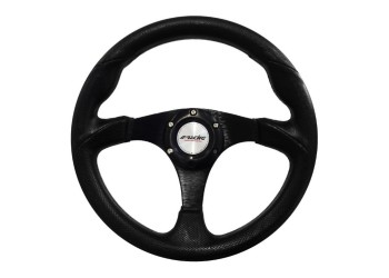 ΤΙΜΟΝΙ BARCHETTA EVO - ΜΑΥΡΟ ΟΙΚΟΛΟΓΙΚΟ ΔΕΡΜΑ 320mm