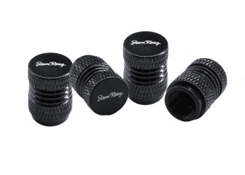 ΚΑΠΑΚΙΑ ΒΑΛΒΙΔΩΝ MILLED ΑΛΟΥΜΙΝΙΟΥ ΜΑΥΡΑ SIMONI RACING  - 4 τεμ.