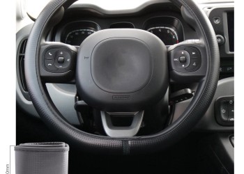 ΚΑΛΥΜΜΑ ΤΙΜΟΝΙΟΥ ΦΟΡΕΤΟ ΜΑΥΡΟ ΟΙΚΟΛΟΓΙΚΟ ΔΕΡΜΑ CARBON LOOK ΜΕ ΦΑΡΔΟΣ 80mm 37-39cm SIMONI RACING  - 1 τεμ.