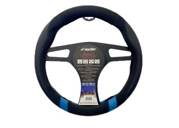 ΚΑΛΥΜΜΑ ΤΙΜΟΝΙΟΥ GOOD VIBE R CARBON LOOK ΜΑΥΡΟ/ΜΠΛΕ ΟΙΚΟΛΟΓΙΚΟ ΔΕΡΜΑ 37-39cm SIMONI RACING  - 1 τεμ.