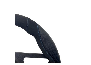 ΚΑΛΥΜΜΑ ΤΙΜΟΝΙΟΥ GOOD VIBE R CARBON LOOK ΜΑΥΡΟ/ΜΠΛΕ ΟΙΚΟΛΟΓΙΚΟ ΔΕΡΜΑ 37-39cm SIMONI RACING  - 1 τεμ.