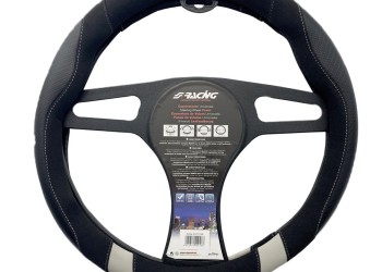 ΚΑΛΥΜΜΑ ΤΙΜΟΝΙΟΥ GOOD VIBE R CARBON LOOK ΜΑΥΡΟ/ΓΚΡΙ ΟΙΚΟΛΟΓΙΚΟ ΔΕΡΜΑ 37-39cm SIMONI RACING  - 1 τεμ.