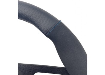 ΚΑΛΥΜΜΑ ΤΙΜΟΝΙΟΥ SPORTY CARBON LOOK ΜΑΥΡΟ/ΜΠΛΕ ΟΙΚΟΛΟΓΙΚΟ ΔΕΡΜΑ 37-39cm SIMONI RACING  - 1 τεμ.