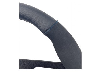 ΚΑΛΥΜΜΑ ΤΙΜΟΝΙΟΥ SPORTY CARBON LOOK ΜΑΥΡΟ/ΜΠΛΕ ΟΙΚΟΛΟΓΙΚΟ ΔΕΡΜΑ 37-39cm SIMONI RACING  - 1 τεμ.