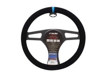 ΚΑΛΥΜΜΑ ΤΙΜΟΝΙΟΥ CARRERA LOOK BLUE ΜΑΥΡΟ ΜΕ ΜΠΛΕ ΡΙΓΑ ΜΙΚΡΟΦΙΜΠΡΑ 37-39cm SIMONI RACING  - 1 τεμ.